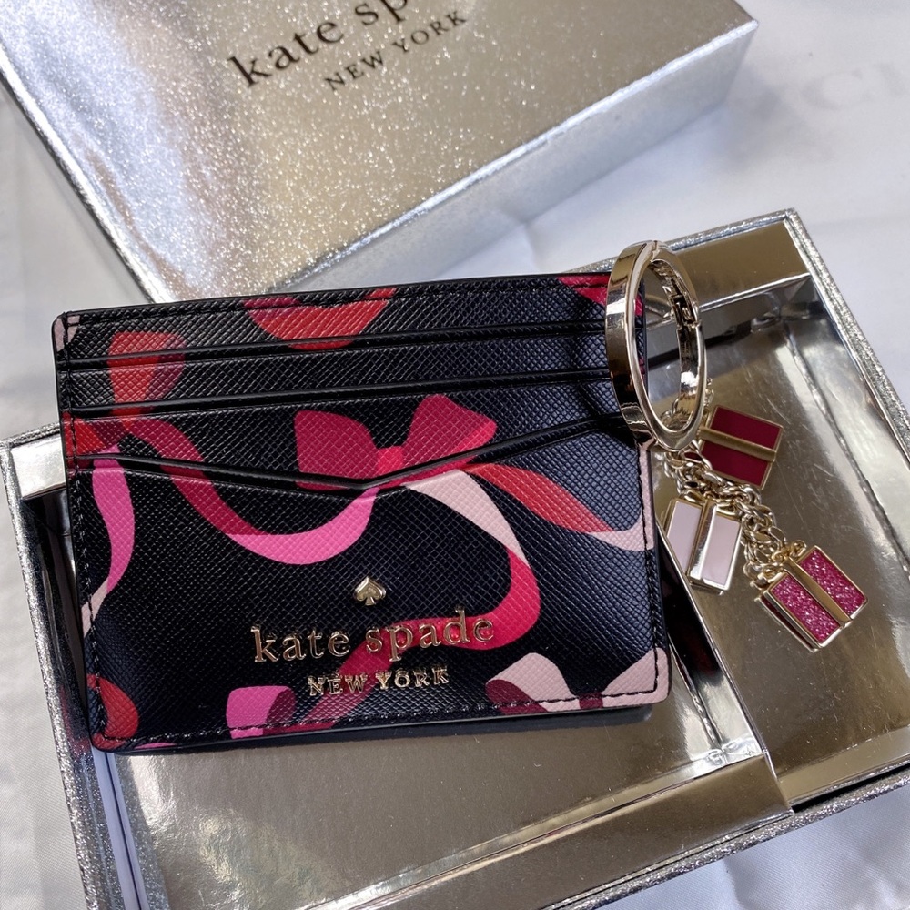 Kate spade staci boxed card holder and key fob - Picture 2 of 7